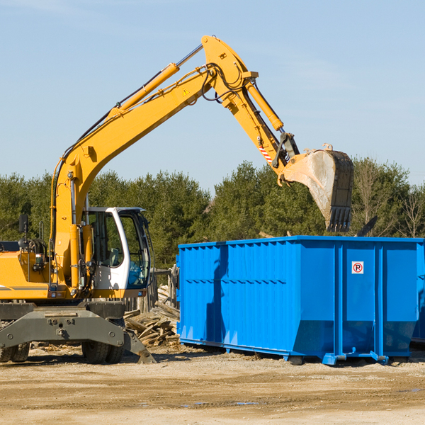 can i choose the location where the residential dumpster will be placed in Clayton Indiana